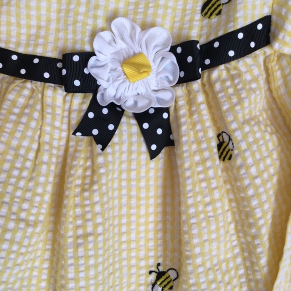 Counting Daisies Dress, Size 2T, Bumble Bee Themed - Picture 5 of 6